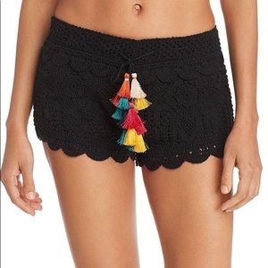 Black Tassel Crochet Shorts!😍